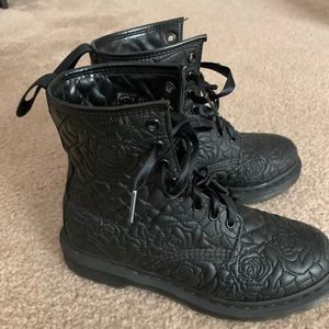 Embroidered Black Dr.Martens